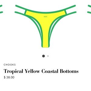 Chooks La (Boutine LA brand) tropical yellow costal bottoms